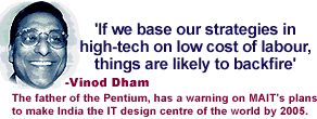 'If we base our strategies in high-tech on low cost of labour, things are likely to backfire': An interview with Vinod Dham, CEO, Silicon Spice