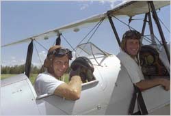 Gower and Morris in theTiger Moth