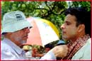 Shyam Benegal and Manoj Bajpai