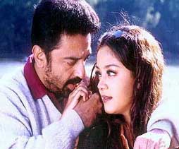 Kamal Haasan and Jyotika in Thenali