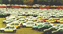 Maruti cars at its factory