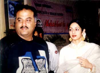 Boney Kapoor and Sridevi