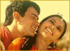 Aamir Khan and Gracy Singh in Lagaan