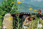 A jawan at the observation post