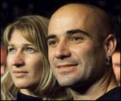 Steffi Graf and Andre Agassi