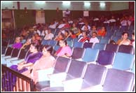 Empty seats at a music sabha